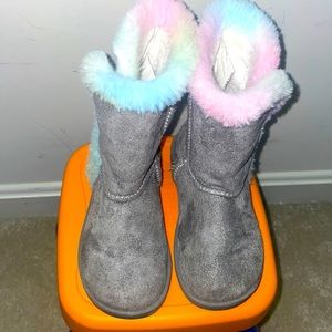 Toddler girl gray boots